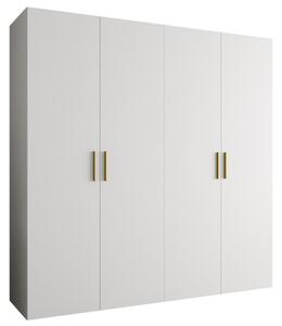 Szafa uchylna otwierana Bari 1 200 wys. 202 cm biaÅy + u. zÅoty