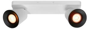Biała lampa sufitowa z metalowym kloszem 9x31 cm Elli – GTV