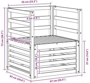 Zestaw mebli ogrodowych z litego drewna akacjowego - elegancka sofa modułowa z podłokietnikami