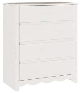 Komoda z szufladami z szufladÄ drammen biaÅy 76,5 x 40 x 91 cm