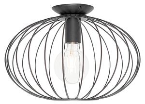Industrialna lampa sufitowa czarna - Margarita