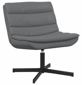 Fotel obrotowy szary 63 x 75 x 76 cm pu