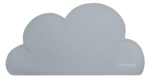 Ciemnoszara silikonowa mata stołowa Kindsgut Cloud, 49x27 cm