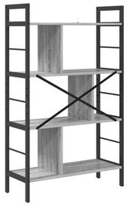 Półka na książki szary sonoma 75 x 30 x 123,5 cm
