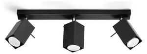 Czarna lampa sufitowa Sollux Toscana 3