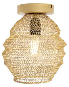 Orientalna lampa sufitowa złota - Nidum Bene