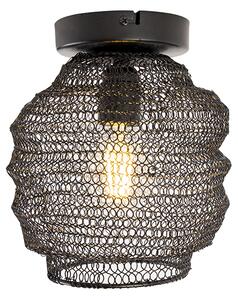 Orientalna lampa sufitowa czarna - Nidum Bene