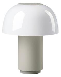 Szara aluminiowa lampa stołowa LED ze ściemniaczem (wysokość 22 cm) Harvest – Zone