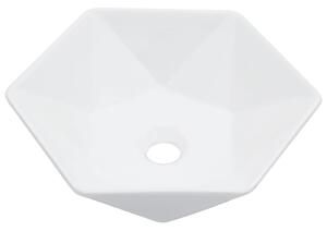 Umywalka, 41 x 36,5 x 12 cm, ceramiczna, biała