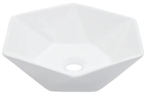 Umywalka, 41 x 36,5 x 12 cm, ceramiczna, biała