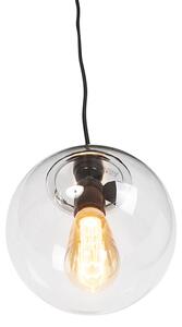 Nowoczesna lampa wisząca przezroczysta 20 cm - Pallon
