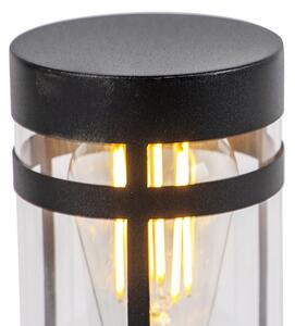 Nowoczesna lampa zewnętrzna czarna 50 cm IP44 - Gleam