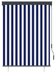Roleta zewnętrzna, 120x250 cm, niebiesko-biała