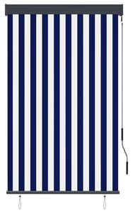 Roleta zewnętrzna, 100x250 cm, niebiesko-biała