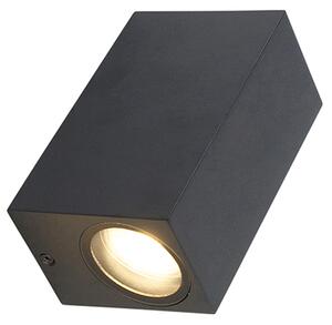 Nowoczesna lampa ścienna czarna 2-światła IP44 - Baleno