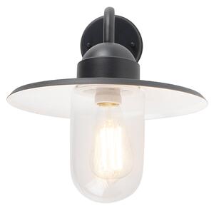 Rustykalna lampa ścienna zewnętrzna ciemnoszara IP44 - Kansas