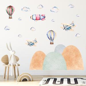Naklejki na ścianę - Samoloty, Balony i Sterowiec