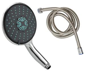 Wielofunkcyjna słuchawka prysznicowa z wężem 1,5 m, chromowana