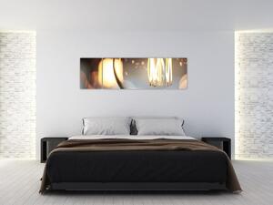 Obraz świecącej żarówki (170x50 cm)