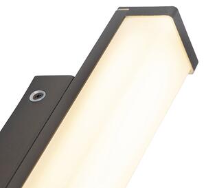 Lampa ścienna czarna 32 cm IP44 - Cascada