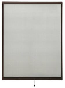 Rolowana moskitiera okienna, brązowa, 120x170 cm
