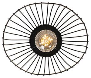 Designerska lampa sufitowa czarna 20cm - Pua