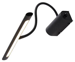 Designerska lampa ścienna czarna 32 cm z wbudowanym LED i ściemniaczem - Tableau