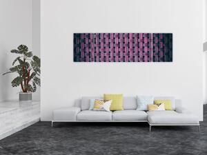 Obraz fioletowej tekstury (170x50 cm)