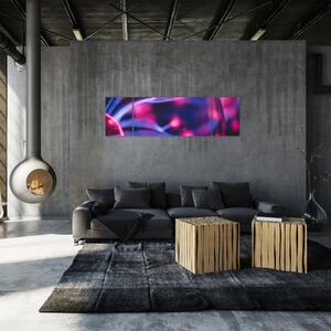 Abstrakcyjny fioletowy obraz (170x50 cm)