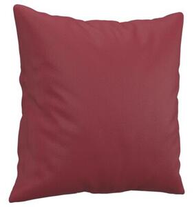 Sofa 2-os. z poduszkami, winna czerwieÅ, 120 cm, sztuczna skÃ³ra