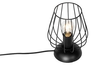 Nowoczesna lampa stołowa z czarnego drutu - Palica