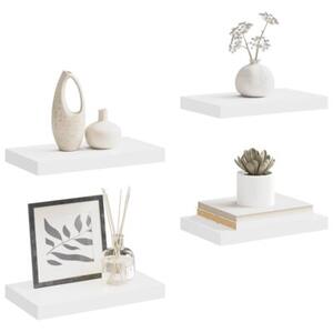 Półki ścienne, 4 szt., białe, 40x23x3,8 cm, mdf