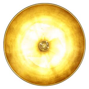 Lampa sufitowa czarna ze złotem 42 cm regulowana - Magnax