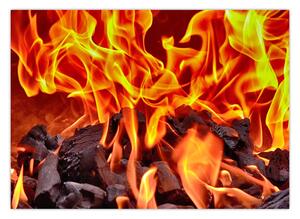 Obraz płonących węgli (70x50 cm)