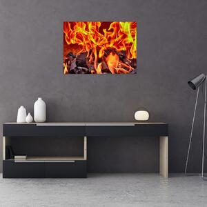 Obraz płonących węgli (70x50 cm)