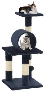 Drapak dla kota ze słupkami sizalowymi, 65 cm, granatowy