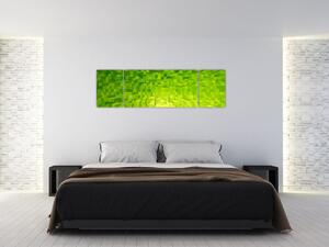 Obraz żółto-zielonych kostek (170x50 cm)