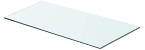 Szklany, bezbarwny panel, 60x25 cm