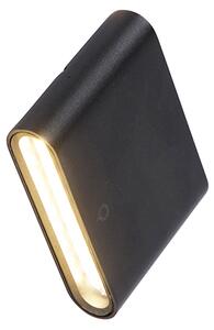 Nowoczesna lampa ścienna zewnętrzna czarna 11,5 cm z LED IP65 - Batt