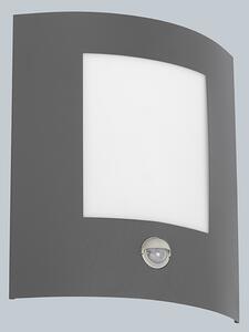 Lampa ścienna zewnętrzna antracytowa z czujnikiem ruchu IP44 - Emmerald 1