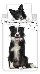 Bawełniana jednoosobowa pościel dziecięca 140x200 cm Border Collie – Jerry Fabrics