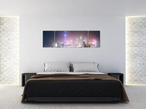 Obraz Szanghaju nocą (170x50 cm)