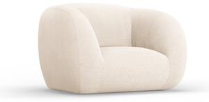 Kremowy fotel z materiału bouclé Essen – Cosmopolitan Design