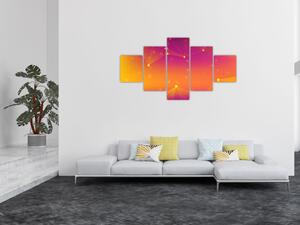 Kolorowy abstrakcyjny obraz (125x70 cm)