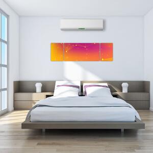 Kolorowy abstrakcyjny obraz (170x50 cm)