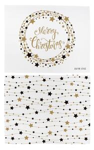 Zestaw 2 bawełnianych mat stołowych ze świątecznym motywem Butter Kings Stars Wreath, 45x35 cm