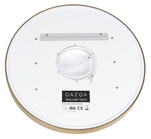 Lustro łazienkowe miedziane 50 cm z LED, 3-stopniowe ściemnianie dotykowe, okrągłe - Miral