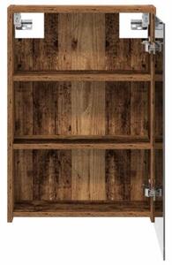Szafka z lustrem do łazienki stare drewno 43 x 16 x 62.5 cm