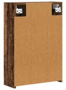 Szafka z lustrem do łazienki stare drewno 43 x 16 x 62.5 cm