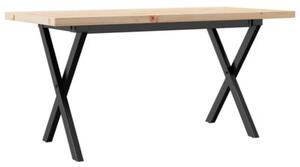 Stolik kawowy z nogami w kształcie litery x, 90x40x45,5 cm